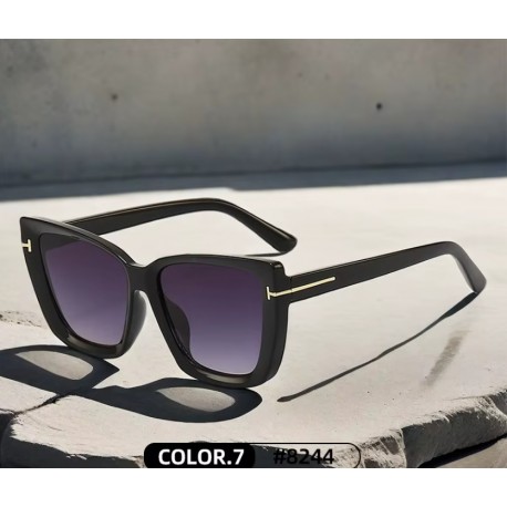 Дамски слънчеви очила модел KINGSEVEN BLACK с овална форма и UV400