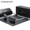 Дамски слънчеви очила модел KINGSEVEN BLACK с овална форма и UV400